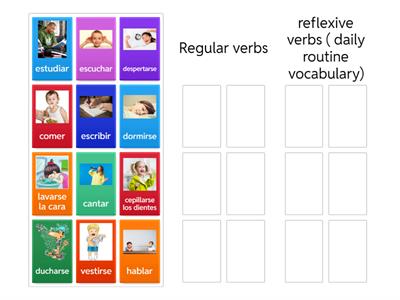 regular verbs vs reflexive verbs