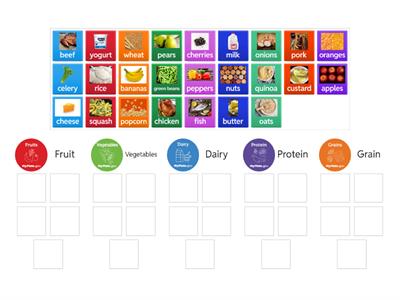 MyPlate color match game