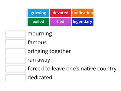 Mega Goal 5 - Unit 1 - Vocabulary 1