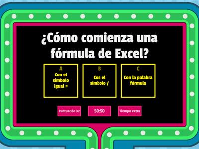 JUEGO SOBRE EXCEL