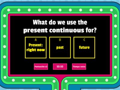 Present continuous