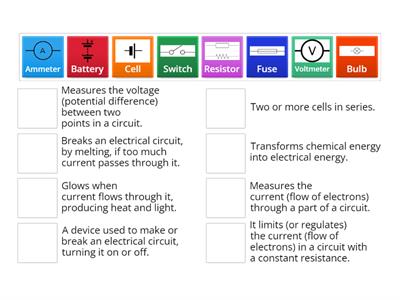 KS3 Circuit Components Match-Up