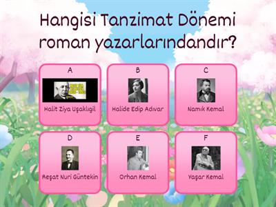 Türün ve Dönemin/Akımın Diğer Önemli Yazarları ve Eserleri ( Oyunun Amacı: Eserlerin türünü ve yazarlarını öğrenmek.)