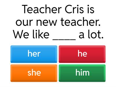 Subject and Object Pronouns