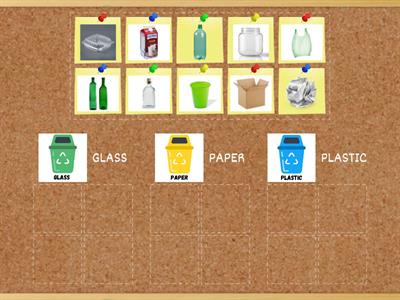 KINDERGARTEN - UNIT 8 - RECYCLING BINS