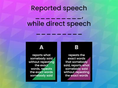 reported speech