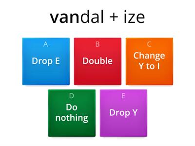 6.7  Pick the rule before adding on the suffix. Then read new word.