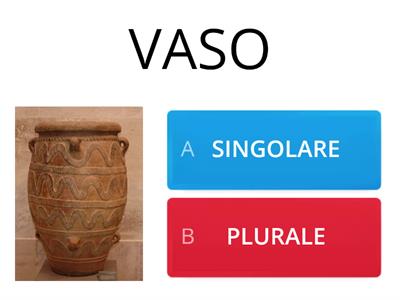 NOMI  SINGOLARI E PLURALI