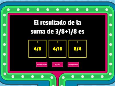  SUMA Y RESTA DE FRACCIONES IGUAL DENOMINADOR