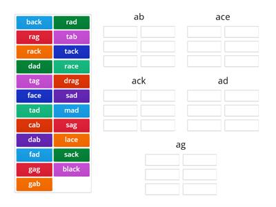 Equipped for Reading Success Rime Units - ab, ace, ack, ad, ag