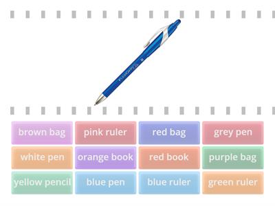 English (school, colours)