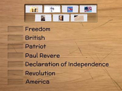 American Revolution Vocabulary