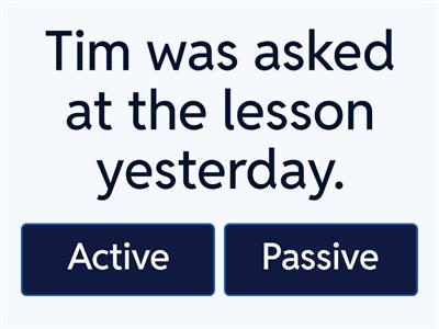 Present Simple Passive/ Past Simple Passive