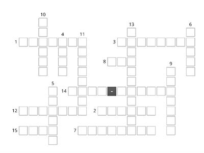  Crossword Family words (Oxford Exam trainer)