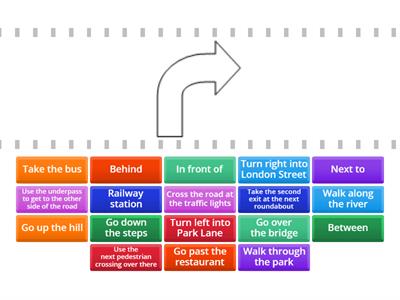 Giving Directions Vocabulary