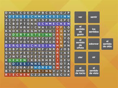 die Sinne Liste 2 Sak 3 Klasse