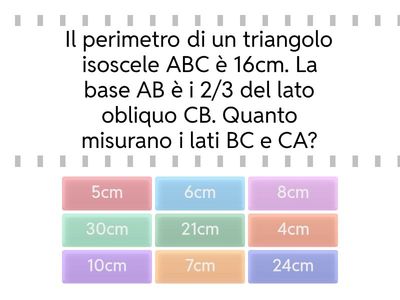 triangoli - problemi lati