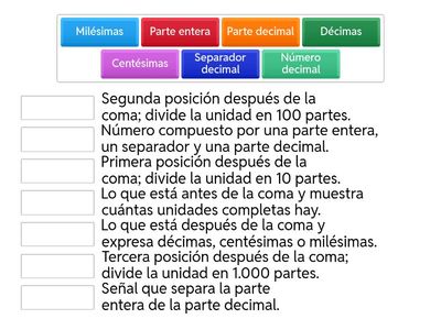 “EMPAREJA LOS DECIMALES”