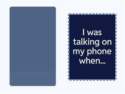 Past simple and past continuous (when/while)