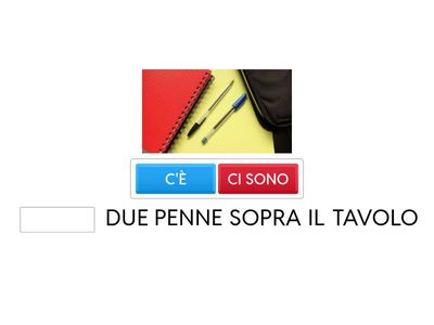 C'è / ci sono scuola