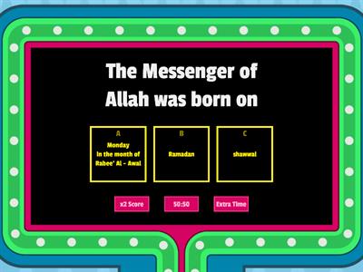 Prophet Muhammad PBUH (GS Quiz )