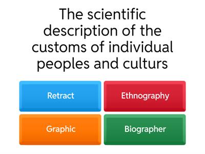 Find the spelling word that fits each description