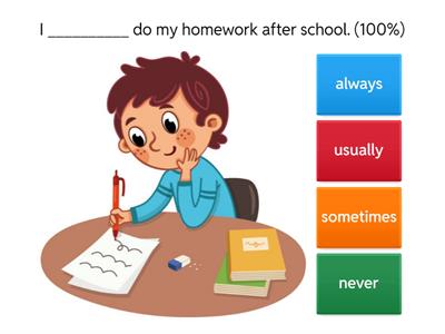 ADULTS: Frequency adverbs