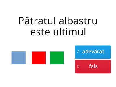 Orientare si Atentie spațială, figuri geometrice și culori