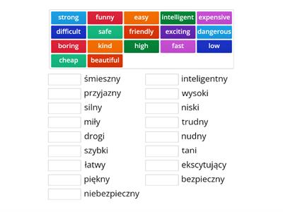 Klasa 5- unit 4- adjectives/ pearson