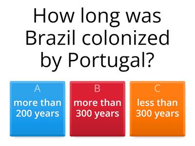 Brazil reading - quiz