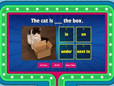  On, In, Under, Next to