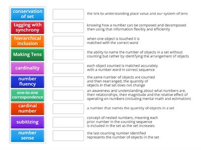 Numeracy Knowledge Match-Up