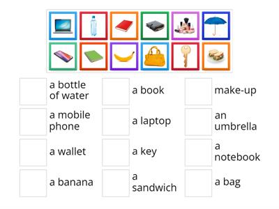 SO A1 Unit 1D Common objects - match