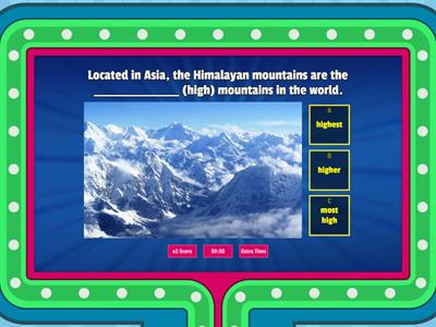 Superlative adjectives