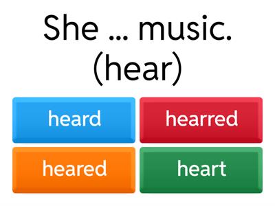 Past Simple, irregular verbs