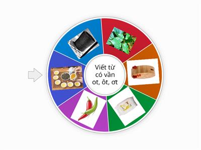 Viết các từ có vần ot, ôt, ơt