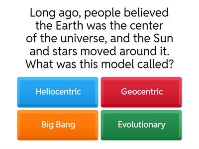 Scientific Theories Practice Questions