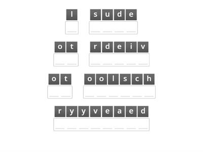 Gold preliminary Unit 4 Used to