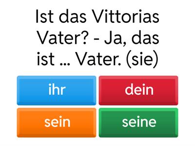 das Leben A1 E10 Possessivartikel im Nominativ