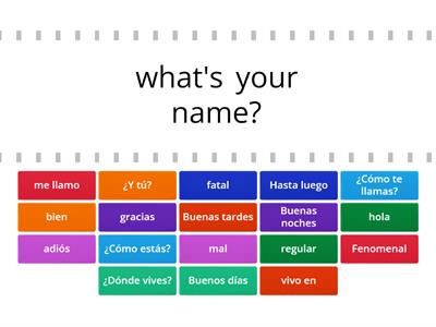 Spanish basic personal information