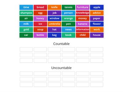 B3-B4 Countable Uncountable Nouns