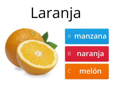 Frutas em Espanhol