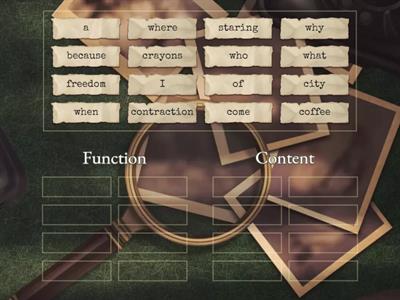 Function<-------> Content