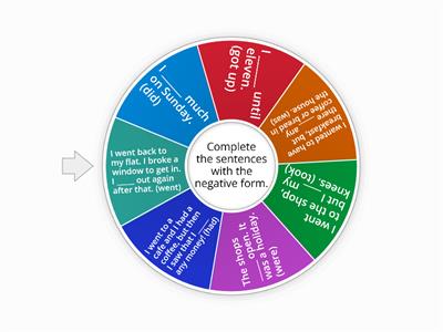 Past Simple (negative form)