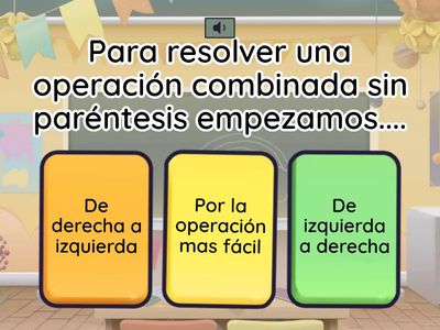 Operaciones Combinadas de sumas y restas