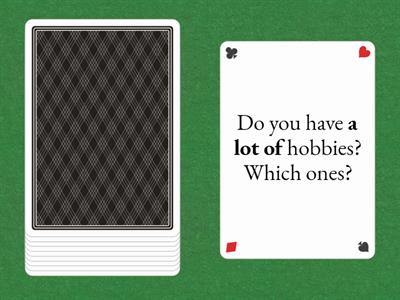 Prepare A2. Speaking. Quantifiers