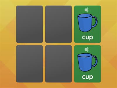 Recognizing 3 letters sound: cup, jug, and can