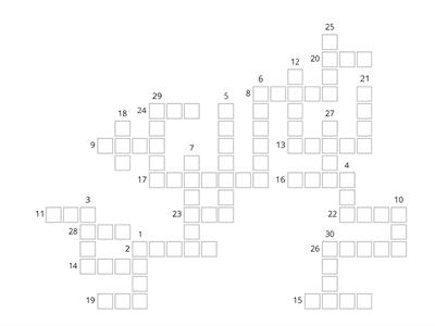 Irregular verbs (past simple only) - Crossword (M)