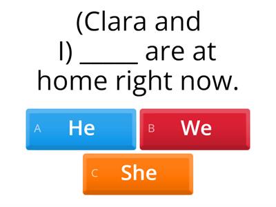 Personal Pronouns (Sunrise English)