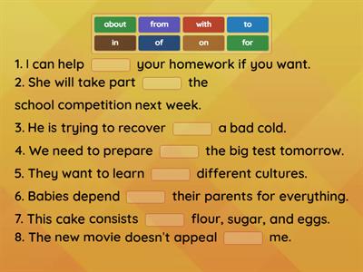 Solutions pre-int unit 9 dependent prepositions